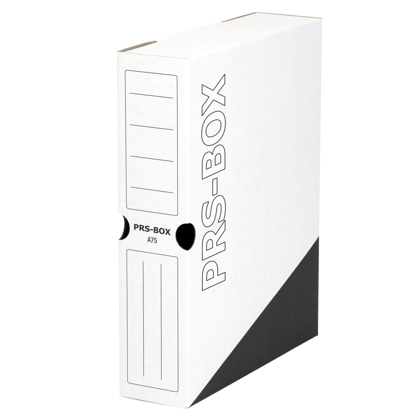 PRS Archivbox A75, Weiß/Schwarz, 75mm, 20 Stück