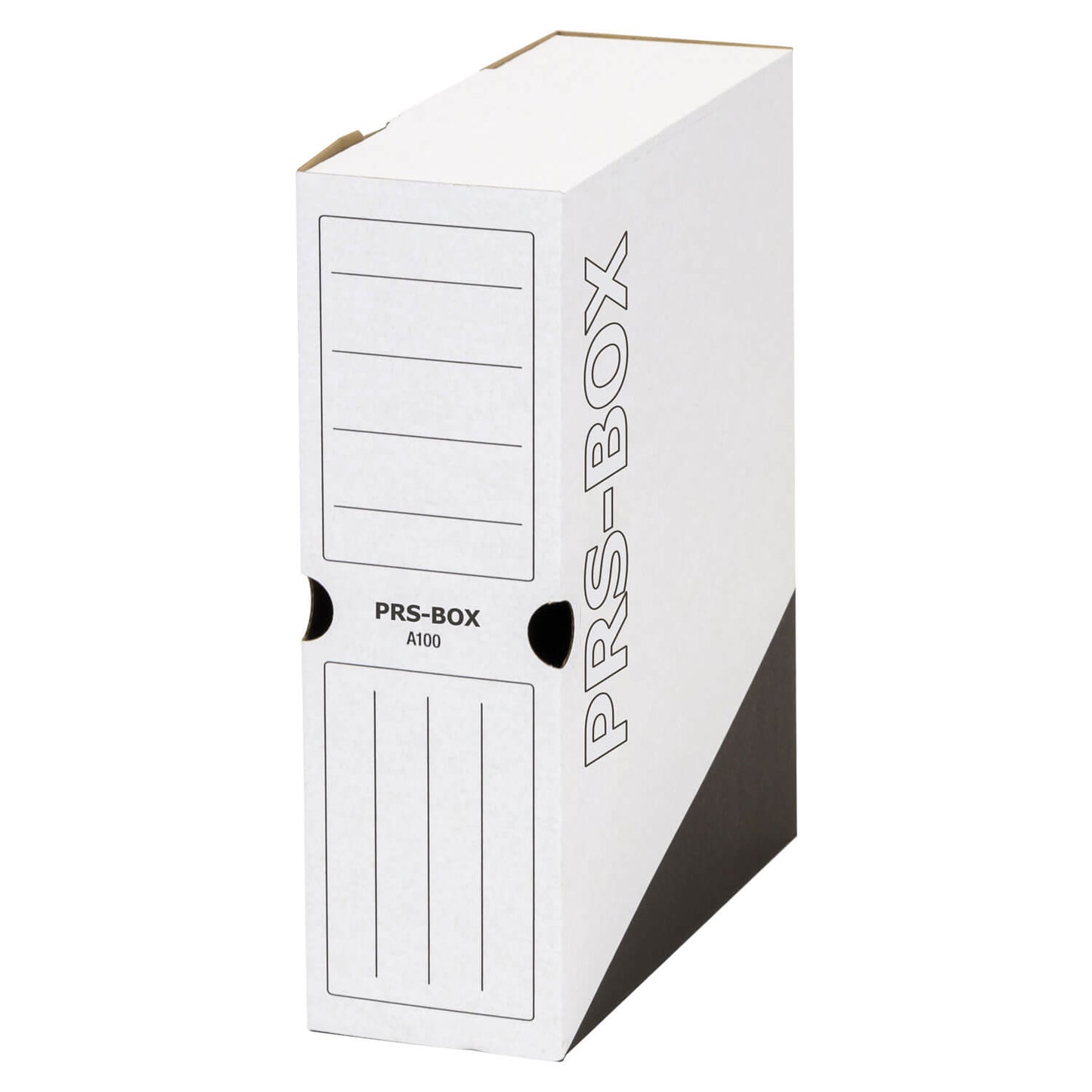 Boîte d'archives PRS A100, blanc/noir, 100 mm, 20 pièces