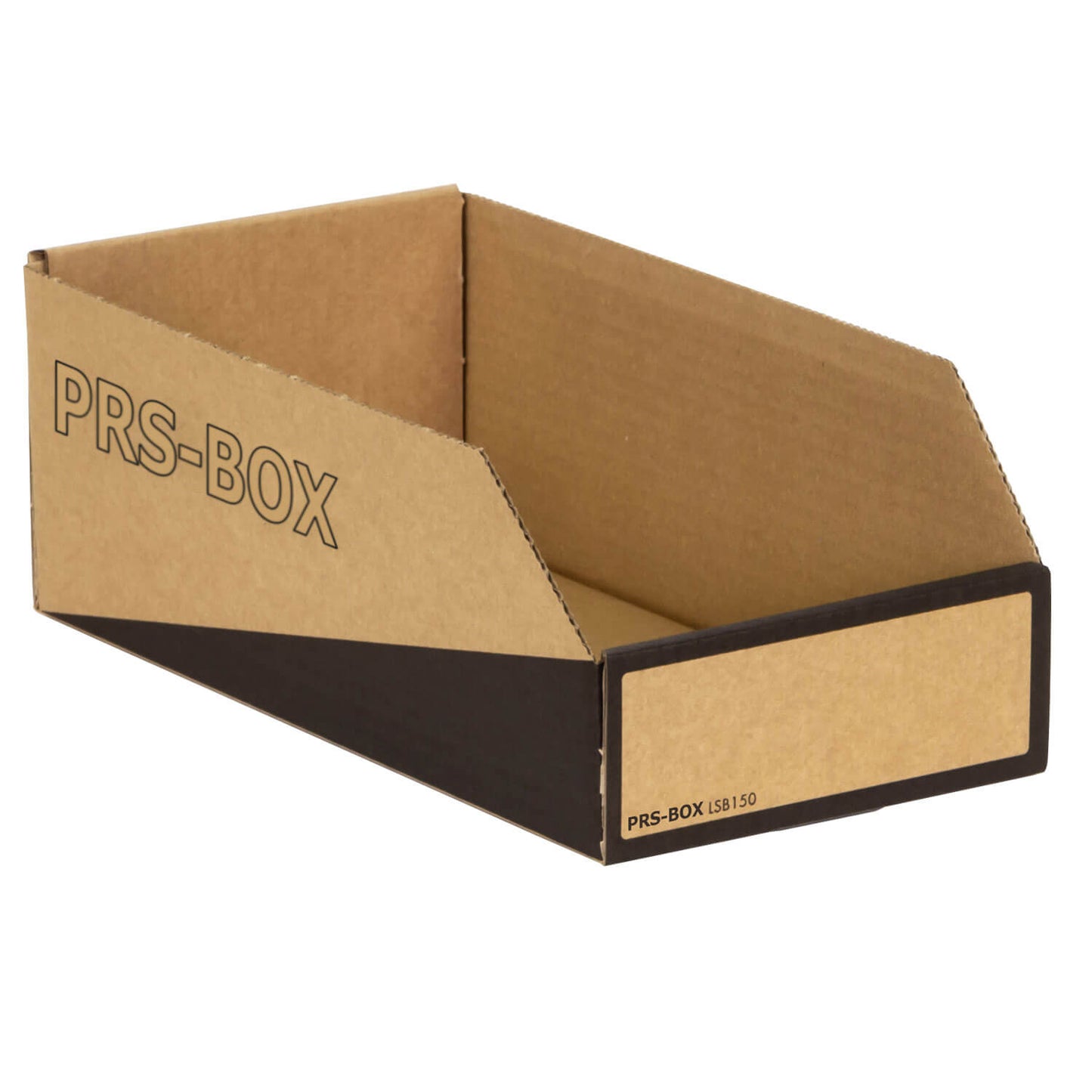PRS storage box natural/black, 305x150x110mm, 20 pieces