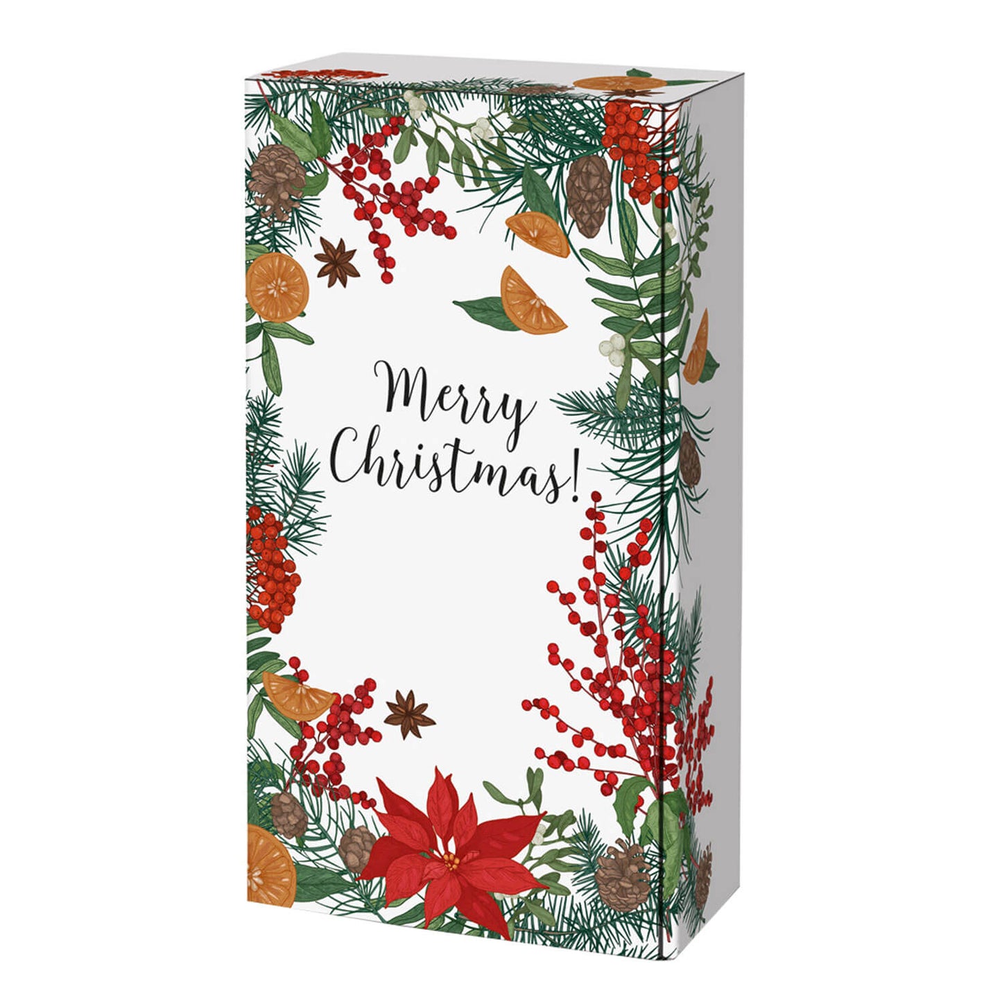 PRS-EP bottle box "Merry Christmas" white, for 1-3 bottles