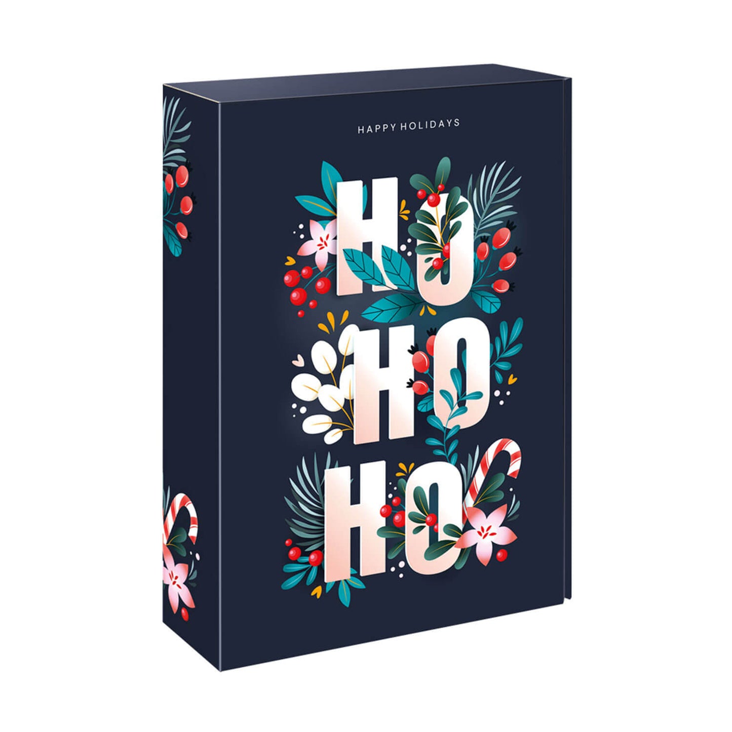 PRS-EP bottle box "Ho Ho Ho" dark blue, for 2 or 3 bottles