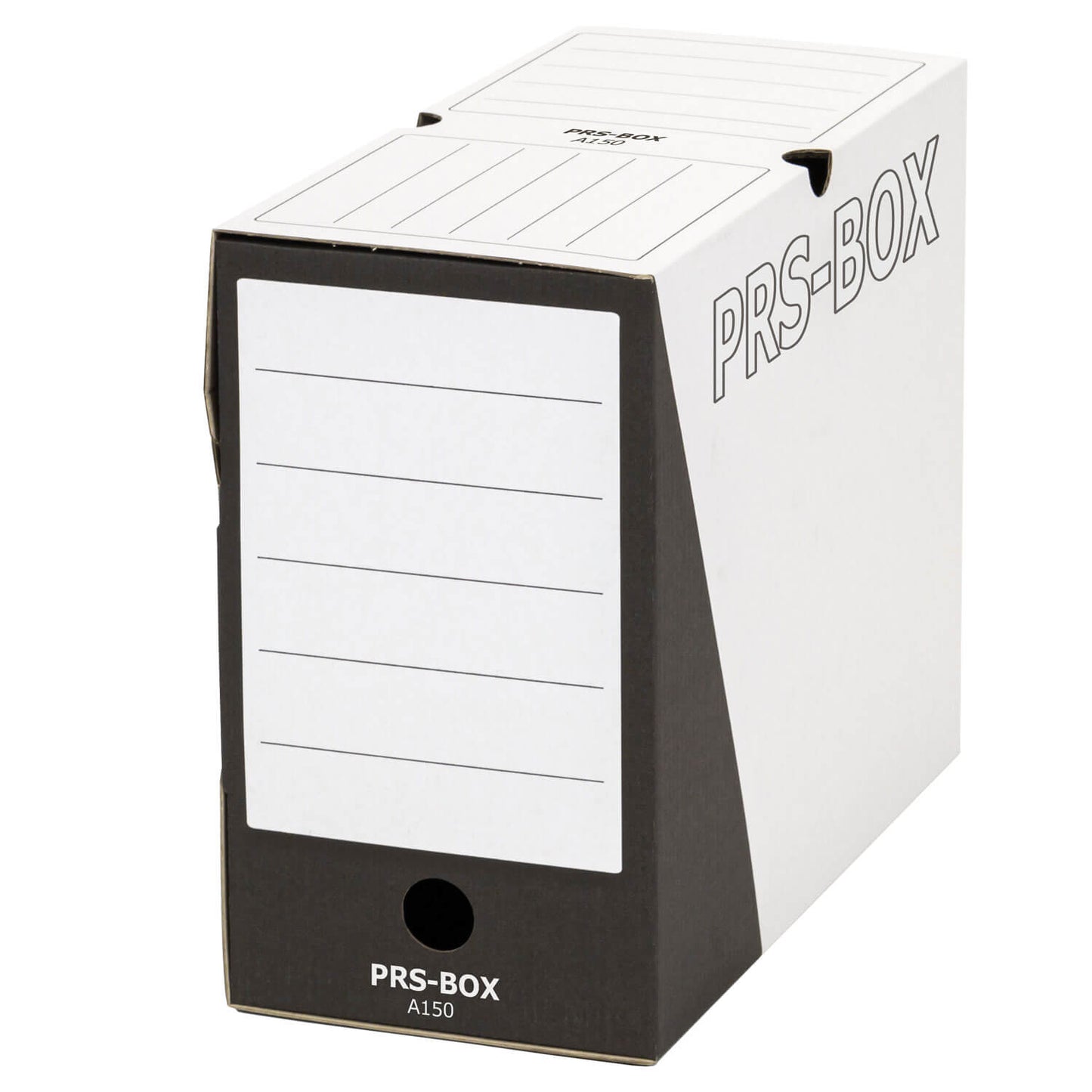 Boîte d'archives PRS A150, blanc/noir, 150 mm, 20 pièces