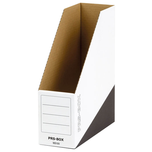 PRS Magazine-Box MB100 für A4, Weiß/Schwarz, 100 mm, 20 Stück