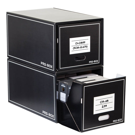PRS multi-drawer box for folders and archive boxes, black, 2 pieces