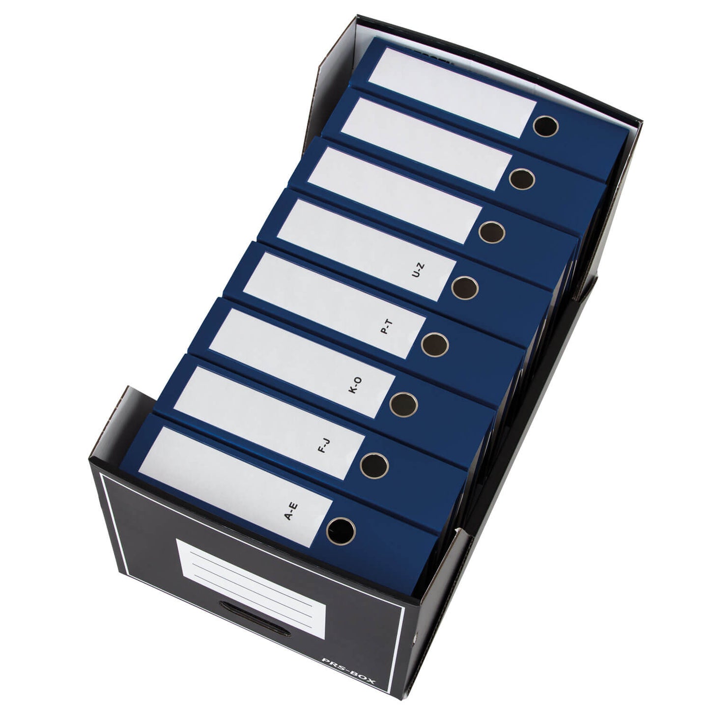 PRS multi-drawer box for folders and archive boxes, black, 2 pieces