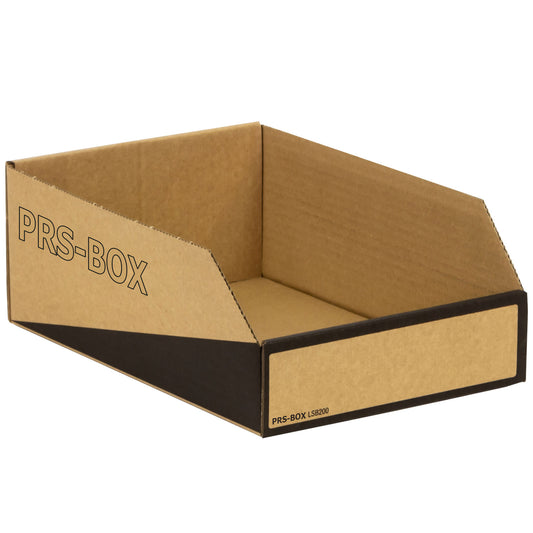 PRS storage box natural/black, 305x200x110mm, 20 pieces