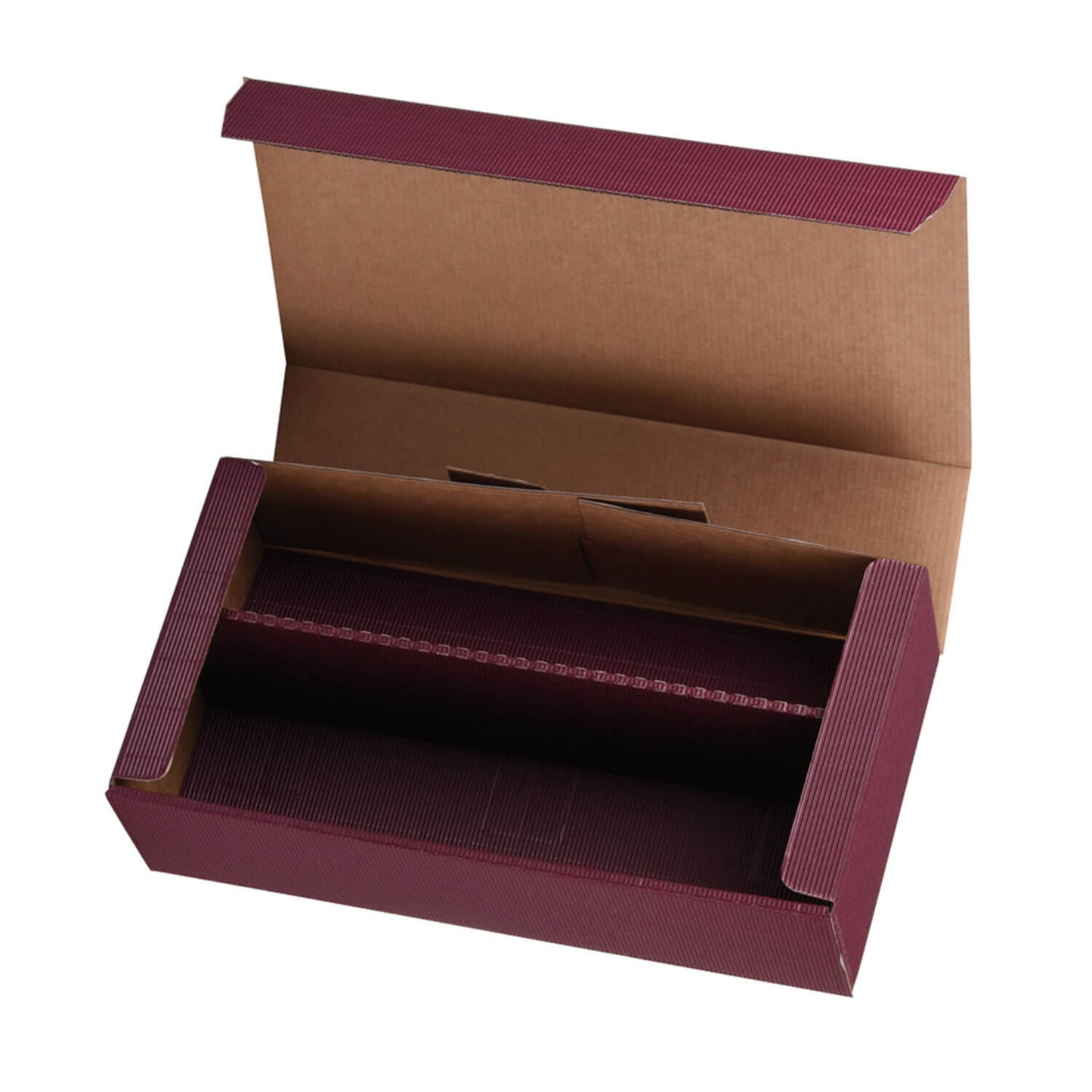 PRS-EP bottle insert for hinged bottle box in "OpenWave" design for 2 bottles, 4 colors, 25 pcs/pkg.