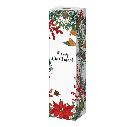 PRS-EP bottle box "Merry Christmas" white, for 1-3 bottles
