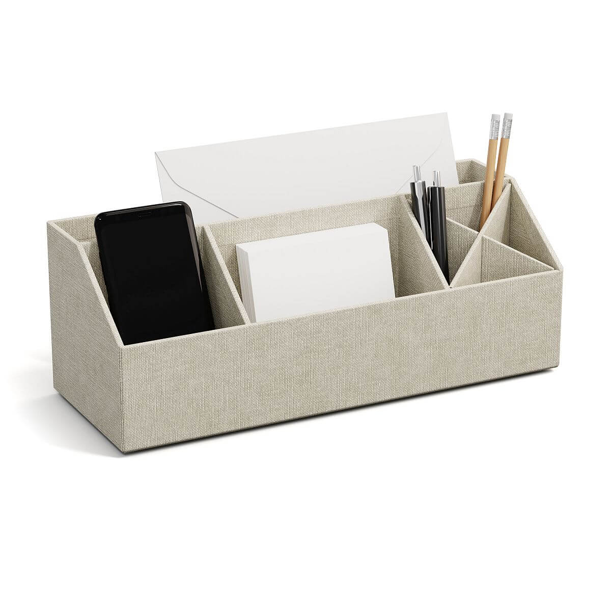 BIGSO Schreibtischorganizer ELISA, Leinen, 1 Stück  - Ab Mitte Dezember erhältlich
