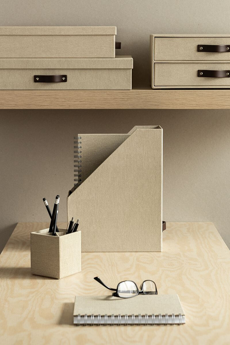 BIGSO Stehsammler ESTELLE, Leinen, 1 Stück - Ab Mitte Dezember erhältlich