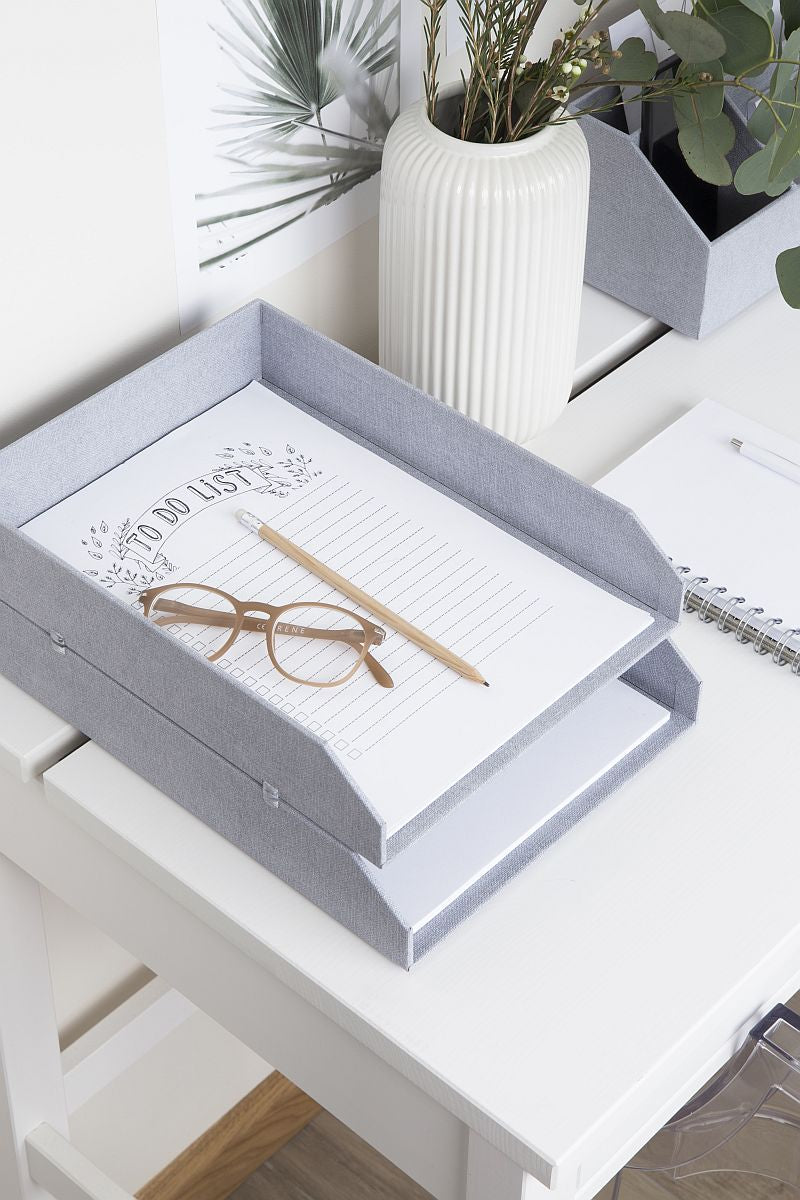 BIGSO Postfächer HAKAN, für A4, Hellgrau, 2 Stück - Ab Mitte Dezember erhältlich