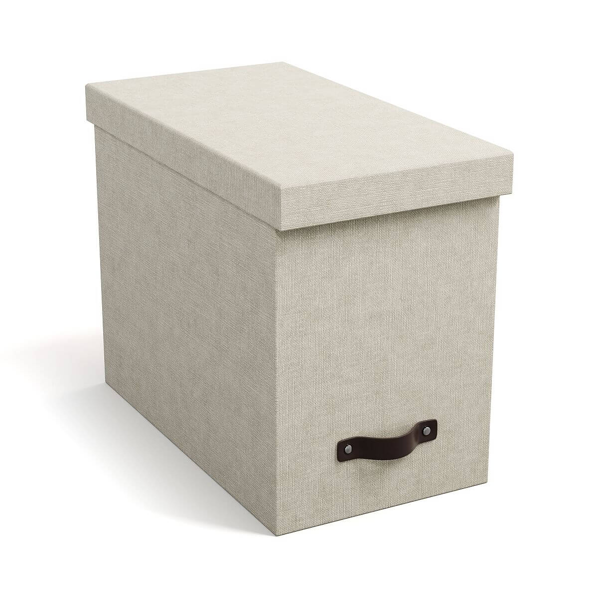 BIGSO Hängemappenbox JOHAN inkl. 8 Hängemappen, Leinen, 1 Stück - Ab Mitte Dezember erhältlich