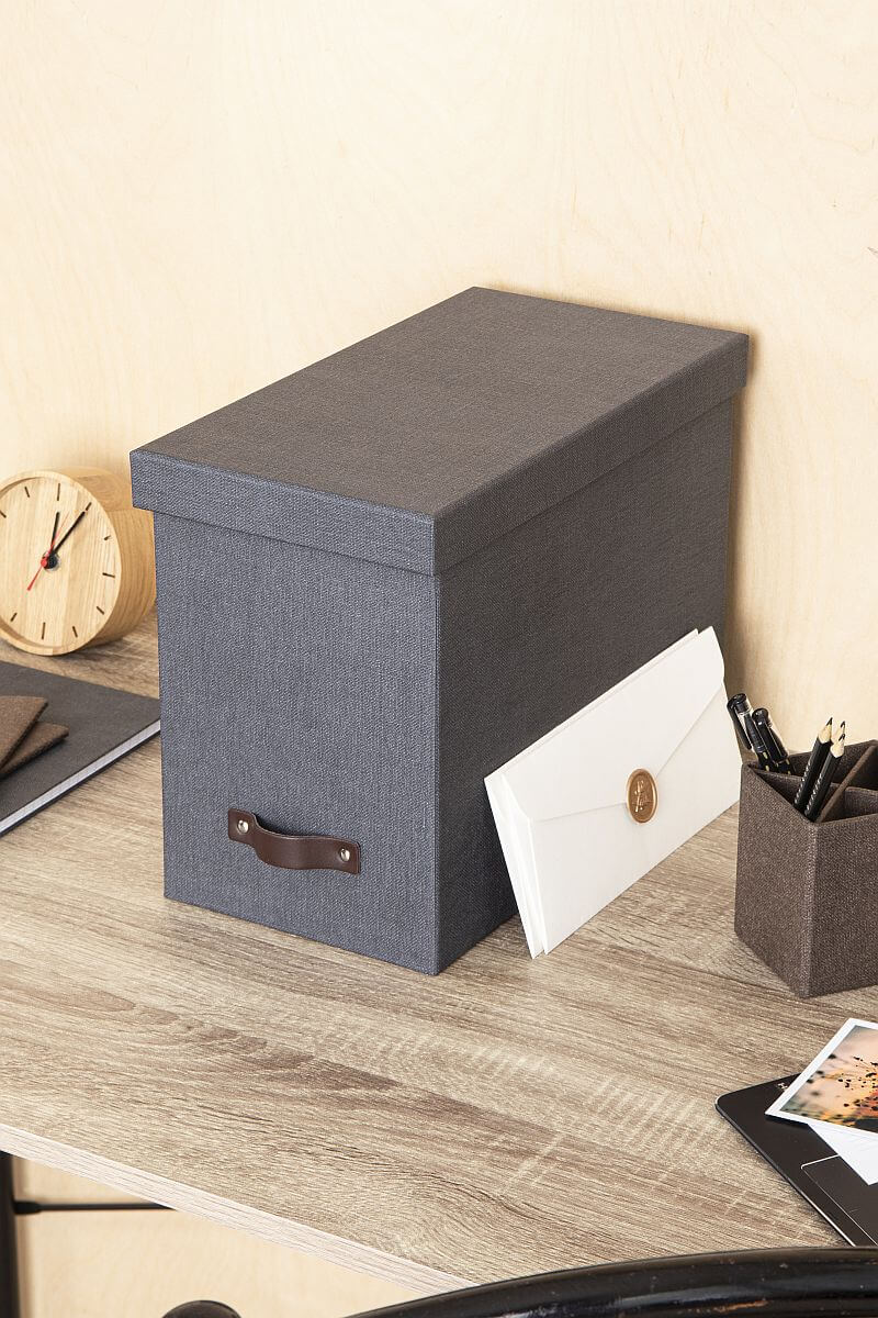 BIGSO Hängemappenbox JOHAN inkl. 8 Hängemappen, Schwarz, 1 Stück - Ab Mitte Dezember erhältlich